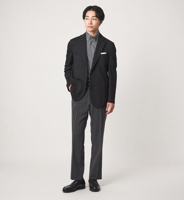 UNITED ARROWS green label relaxing「A+ air ポリエステル ピンヘッド スタンダード アジャスター スラックス -ストレッチ・通気性-」|スラックス|
