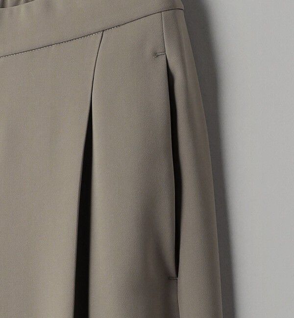 BEAUTY&YOUTH UNITED ARROWS「【WEB限定 Wardrobe DAILY MINIMAL】ダブルクロス タックワイドストレートパンツ ウォッシャブル」|スラックス|