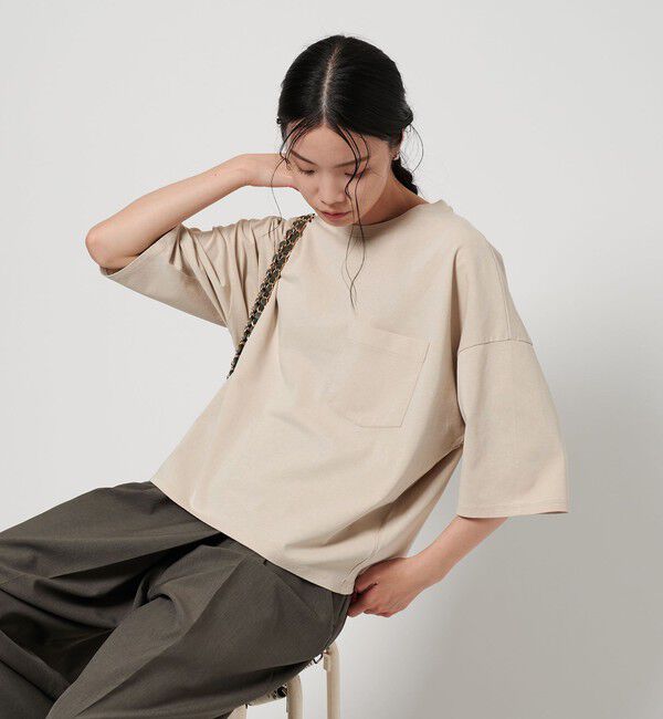BEAUTY&YOUTH UNITED ARROWS「ドルマンスリーブ ポケット Tシャツ 接触冷感」|Tシャツ・カットソー|