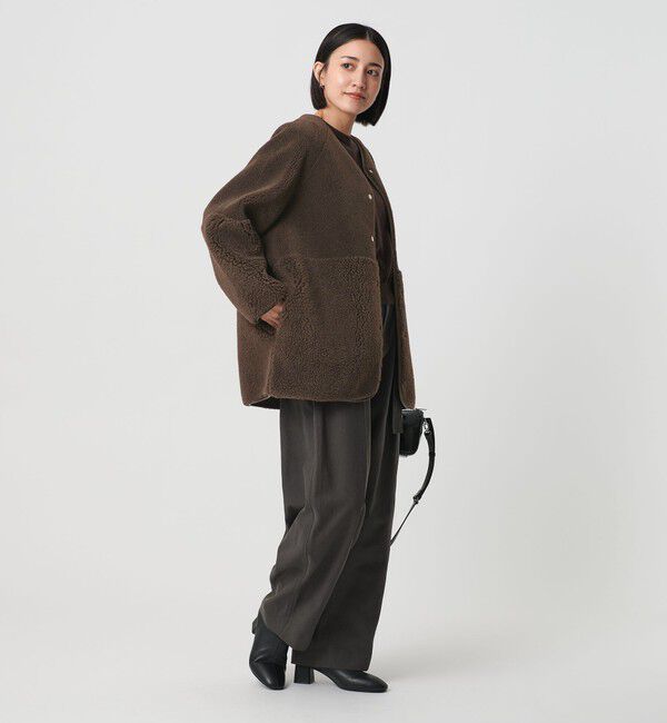 BEAUTY&YOUTH UNITED ARROWS「【WEB限定】ボア&times;フェイクムートン リバーシブルジャケット 」|その他|
