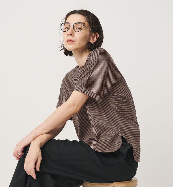 BEAUTY&YOUTH UNITED ARROWS「コットン天竺 ラウンドヘム Tシャツ」|Tシャツ・カットソー|
