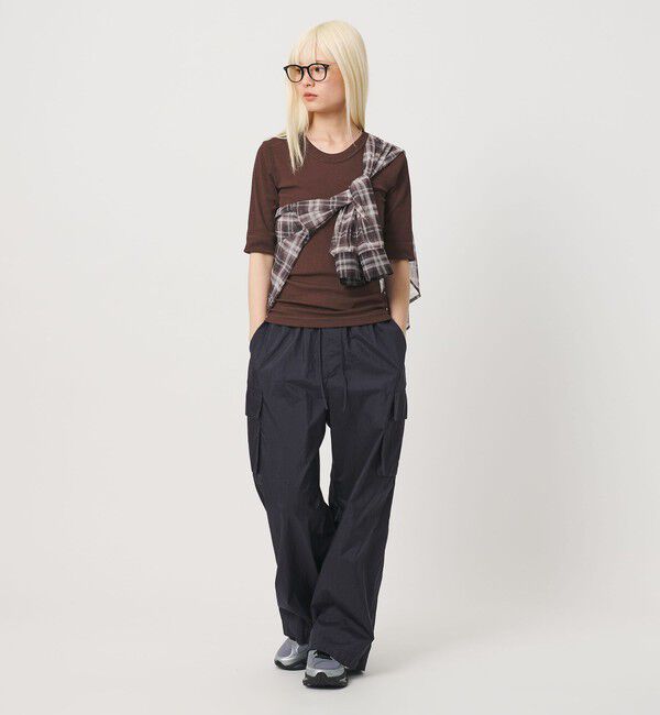 BEAUTY&YOUTH UNITED ARROWS「【WEB限定】オンブレーチェック シアーバンドカラーシャツ ウォッシャブル」|シャツ・ブラウス|