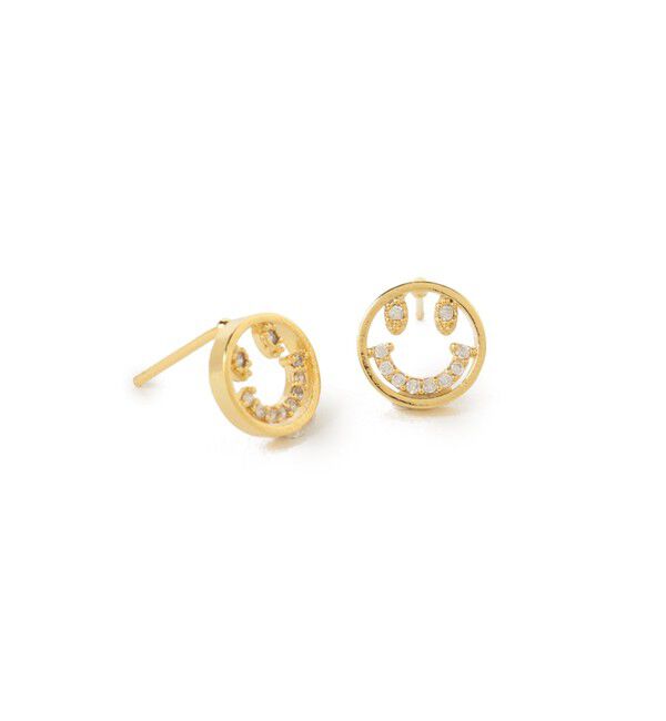 Ray BEAMS 「Chalulu / スマイル ピアス」|ピアス|GOLD