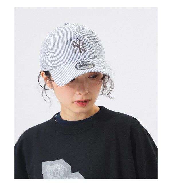 BEAMSBOY「【別注】NEW ERA / MLB シアサッカー キャップ」|その他|NAVY