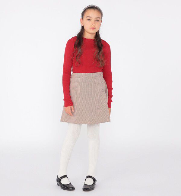 SHIPS KIDS「SHIPS KIDS:140～150cm / ラップ キュロット」|キュロット|