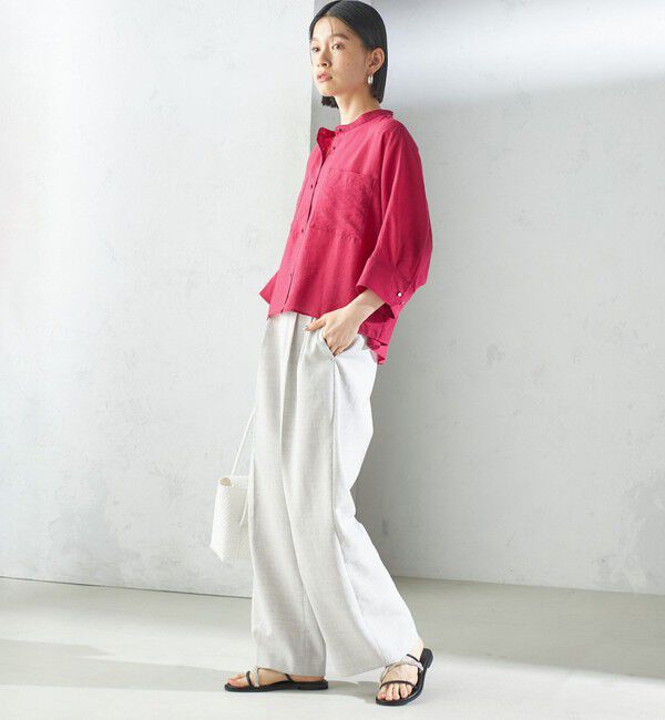SHIPS for women「【実力派ベーシック】〈手洗い可能〉シルク混 シアー 羽織 シャツ」|シャツ・ブラウス|