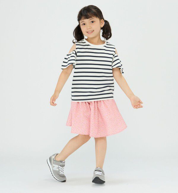 SHIPS Colors 「SHIPS Colors:〈洗濯機可能〉フラワー プリント ガウチョ パンツ(80~130cm)」|キュロット|