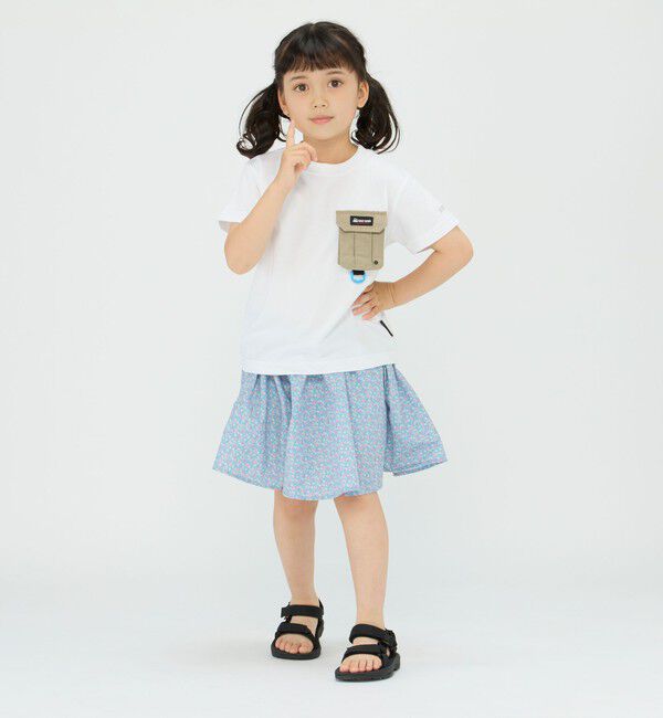 SHIPS Colors 「SHIPS Colors:〈洗濯機可能〉フラワー プリント ガウチョ パンツ(80~130cm)」|キュロット|