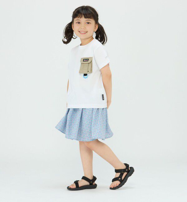 SHIPS Colors 「SHIPS Colors:〈洗濯機可能〉フラワー プリント ガウチョ パンツ(80~130cm)」|キュロット|