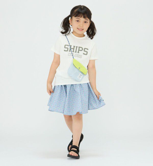 SHIPS Colors 「SHIPS Colors:〈洗濯機可能〉フラワー プリント ガウチョ パンツ(80~130cm)」|キュロット|