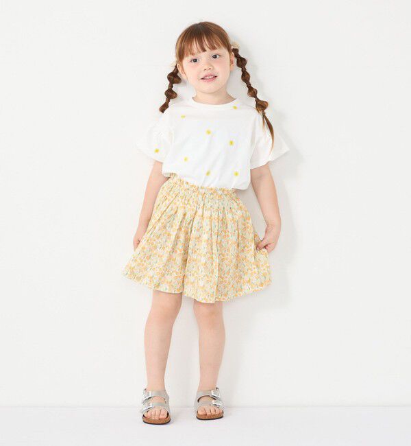 SHIPS Colors 「SHIPS Colors:90～140cm/〈洗濯機可能〉フラワー タック キュロット◇」|キュロット|