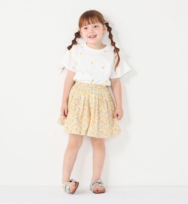SHIPS Colors 「SHIPS Colors:90～140cm/〈洗濯機可能〉フラワー タック キュロット◇」|キュロット|