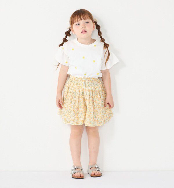 SHIPS Colors 「SHIPS Colors:90～140cm/〈洗濯機可能〉フラワー タック キュロット◇」|キュロット|