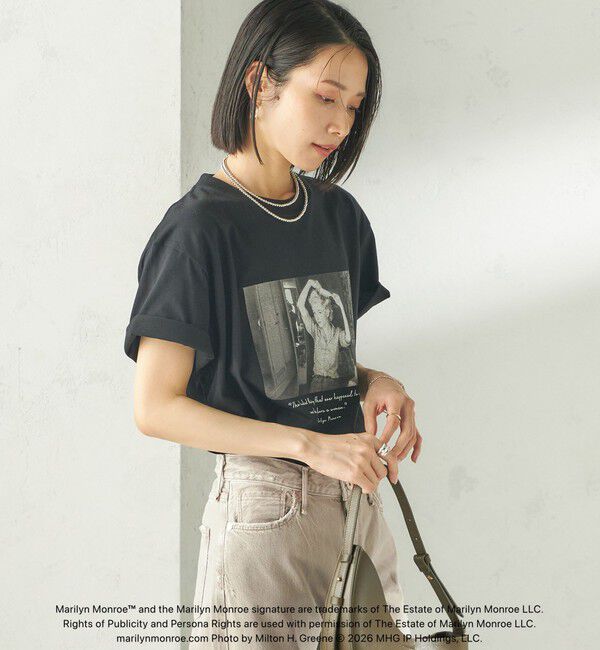 SHIPS for women「《追加予約》【SHIPS別注】Marilyn Monroe / フォト TEE」|Tシャツ・カットソー|