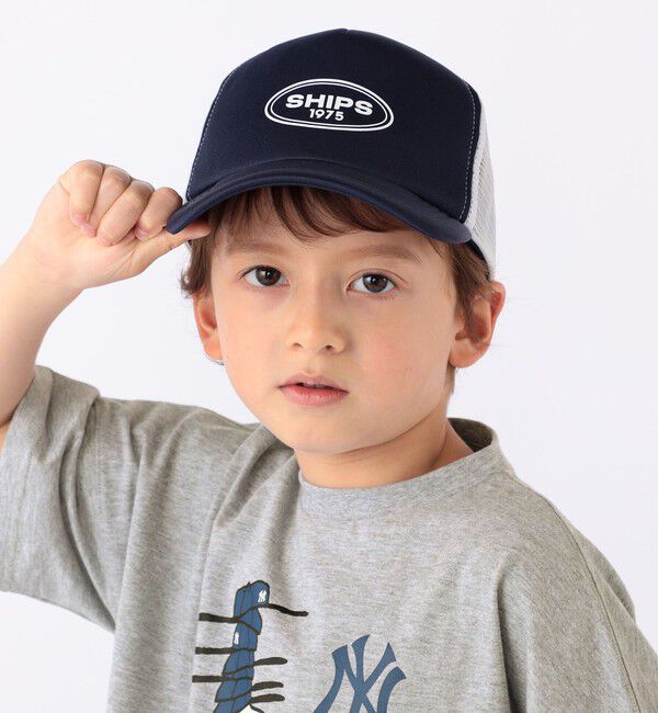 SHIPS KIDS「SHIPS KIDS:ラウンドブリム メッシュ キャップ」|キャップ・キャスケット|
