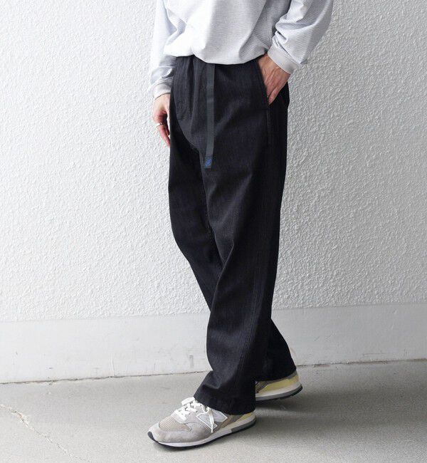 SHIPS any「【SHIPS any別注】Gramicci:  ルーズ テーパード ストレッチ デニム パンツ ◇」|デニム|