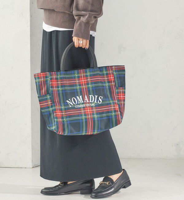 SHIPS for women「【SHIPS別注】NOMADIS: SAC2 W/16 CHECK」|ハンドバッグ|ブラック