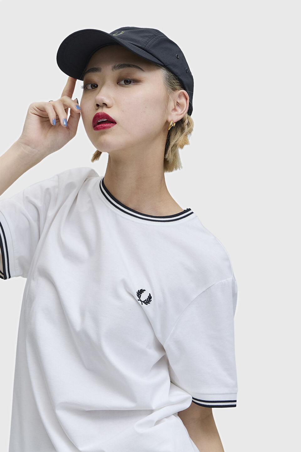 FRED PERRY 「Twin Tipped T-Shirt／ティップラインTシャツ M1588」|Tシャツ・カットソー|WHITE