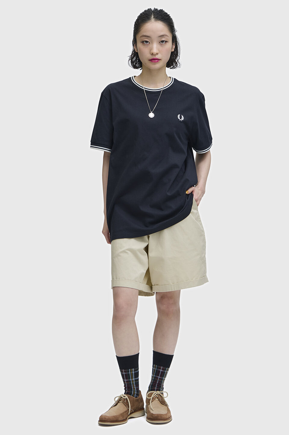 FRED PERRY 「Twin Tipped T-Shirt／ティップラインTシャツ M1588」|Tシャツ・カットソー|