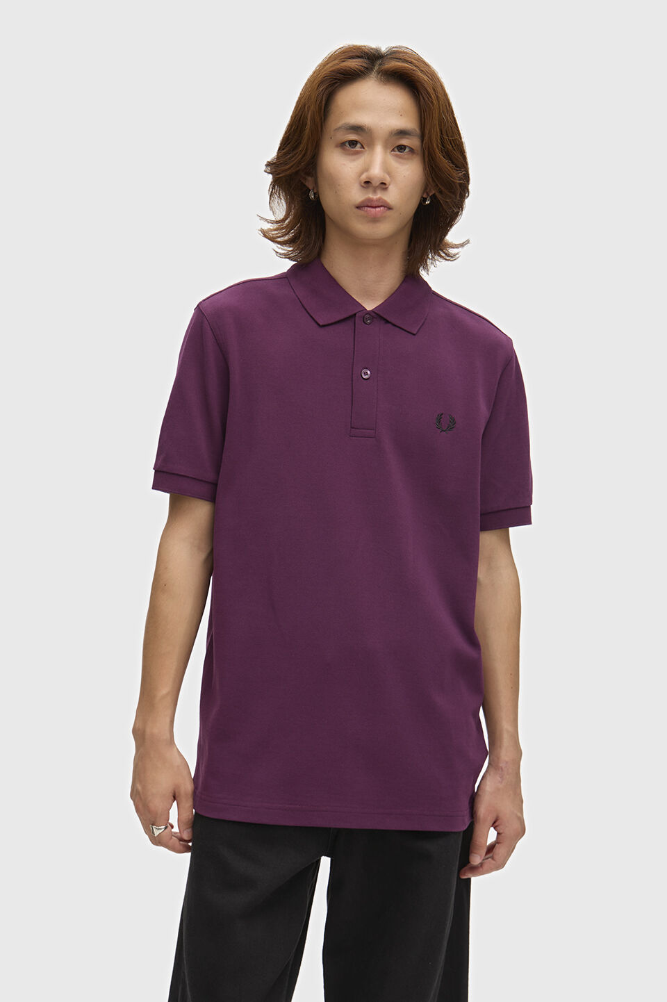 FRED PERRY 「FRED PERRY／The Fred Perry Shirt M6000／フレッドペリーポロシャツ M6000」|ポロシャツ|PLUM/BLACK