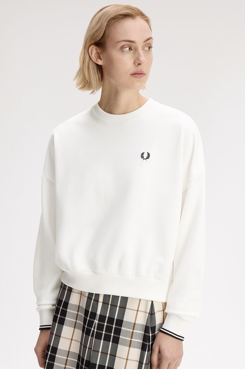 FRED PERRY 「FRED PERRY／Tipped Sweatshirt／ティップラインスウェットシャツ」|スウェット・ジャージ|SNOW WHITE