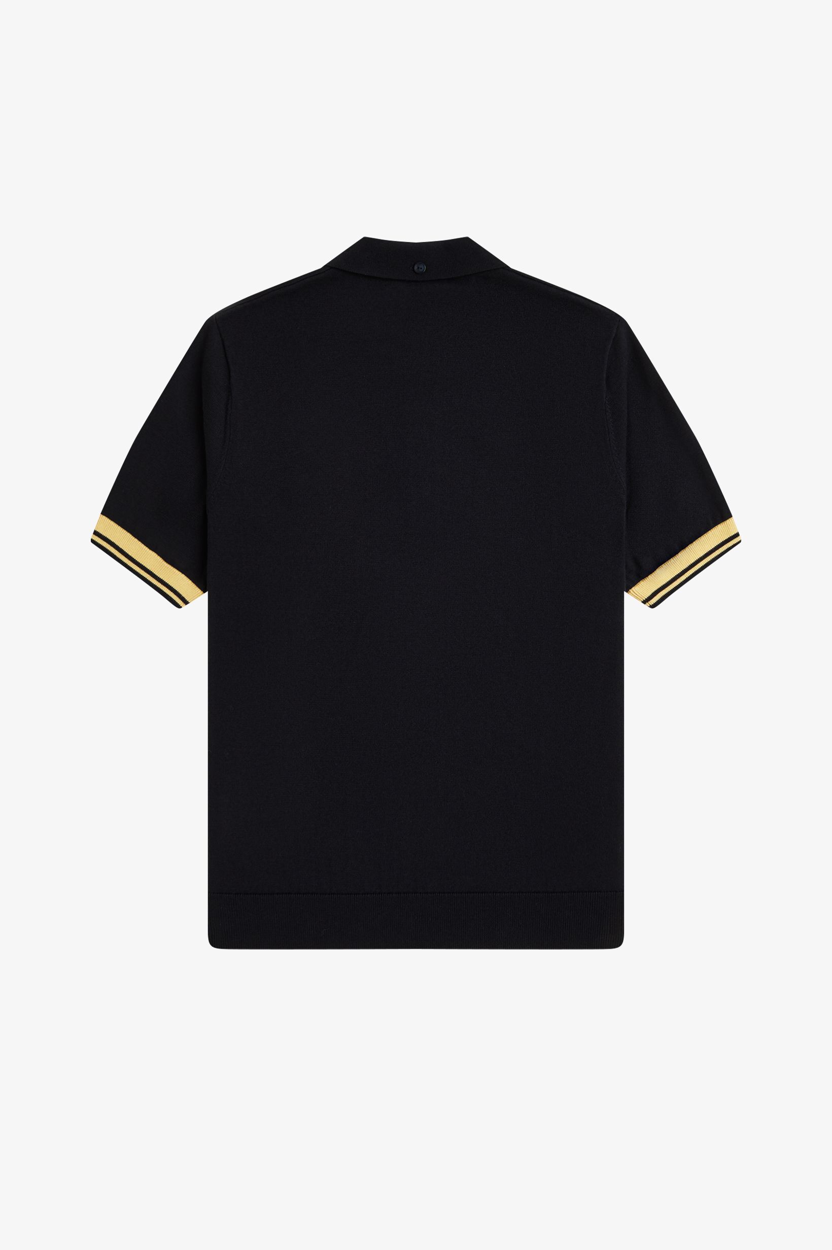 FRED PERRY 「Contrast Cuff Knitted Shirt／コントラストカフスニットポロシャツ」|ポロシャツ|