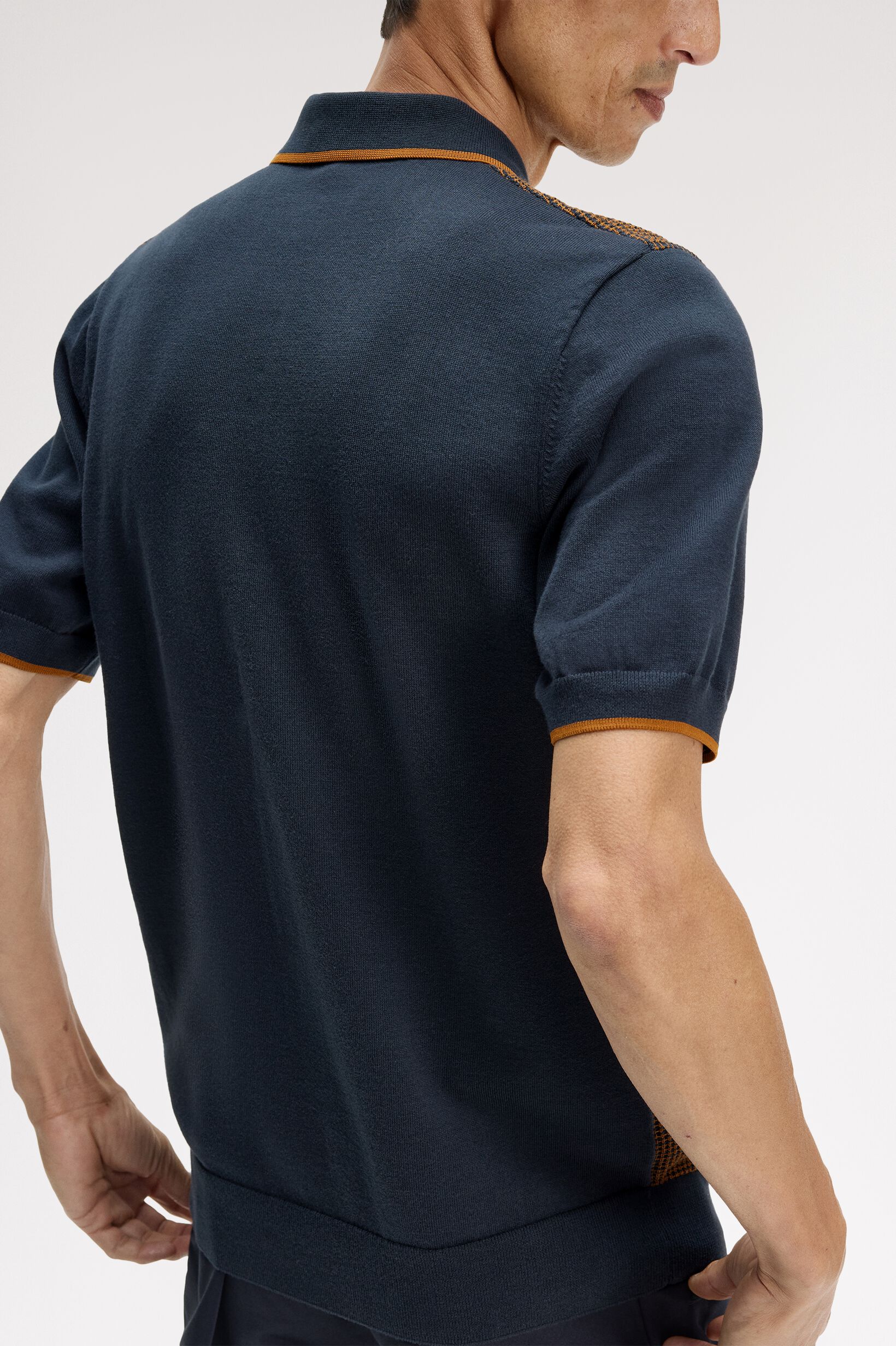 FRED PERRY 「Tonic Waffle Knitted Shirt ／トニックワッフルニットポロシャツ」|ポロシャツ|