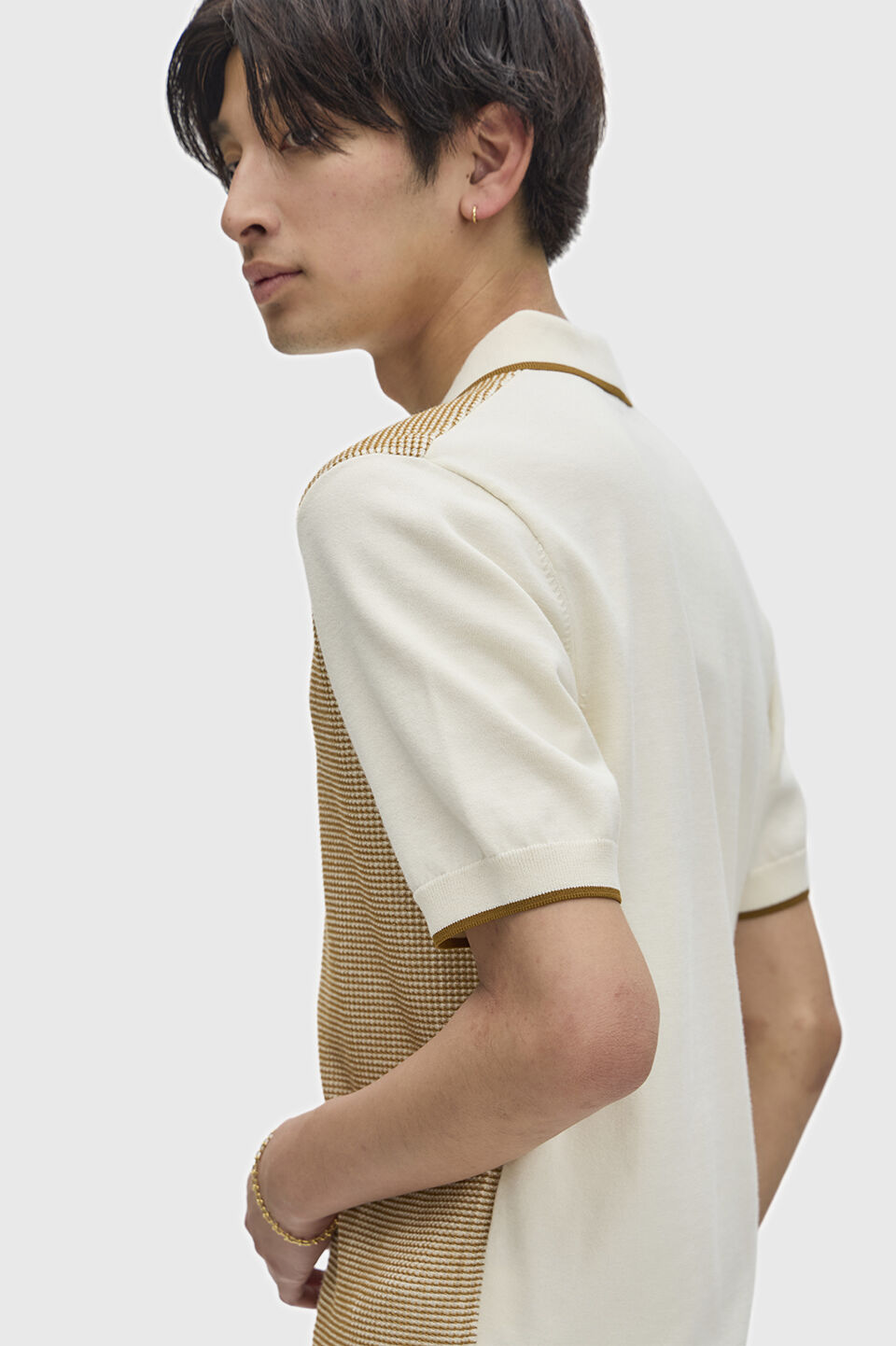 FRED PERRY 「Tonic Waffle Knitted Shirt ／トニックワッフルニットポロシャツ」|ポロシャツ|