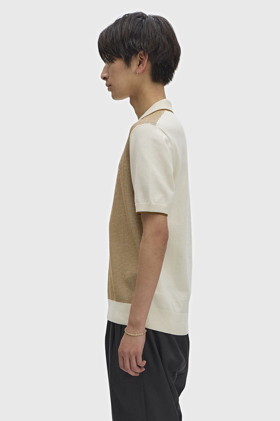 FRED PERRY 「Tonic Waffle Knitted Shirt ／トニックワッフルニットポロシャツ」|ポロシャツ|