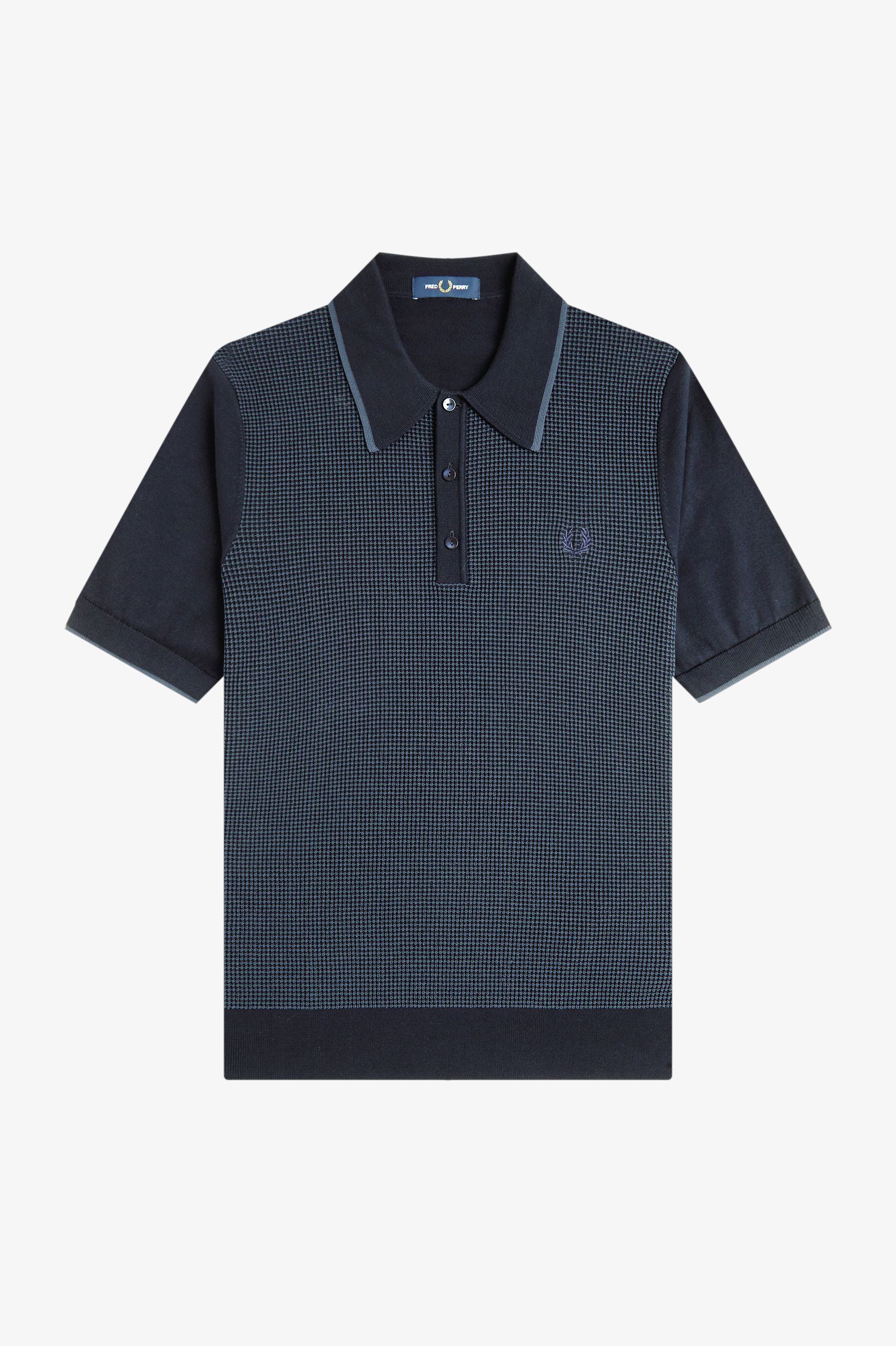 FRED PERRY 「Tonic Waffle Knitted Shirt ／トニックワッフルニットポロシャツ」|ポロシャツ|