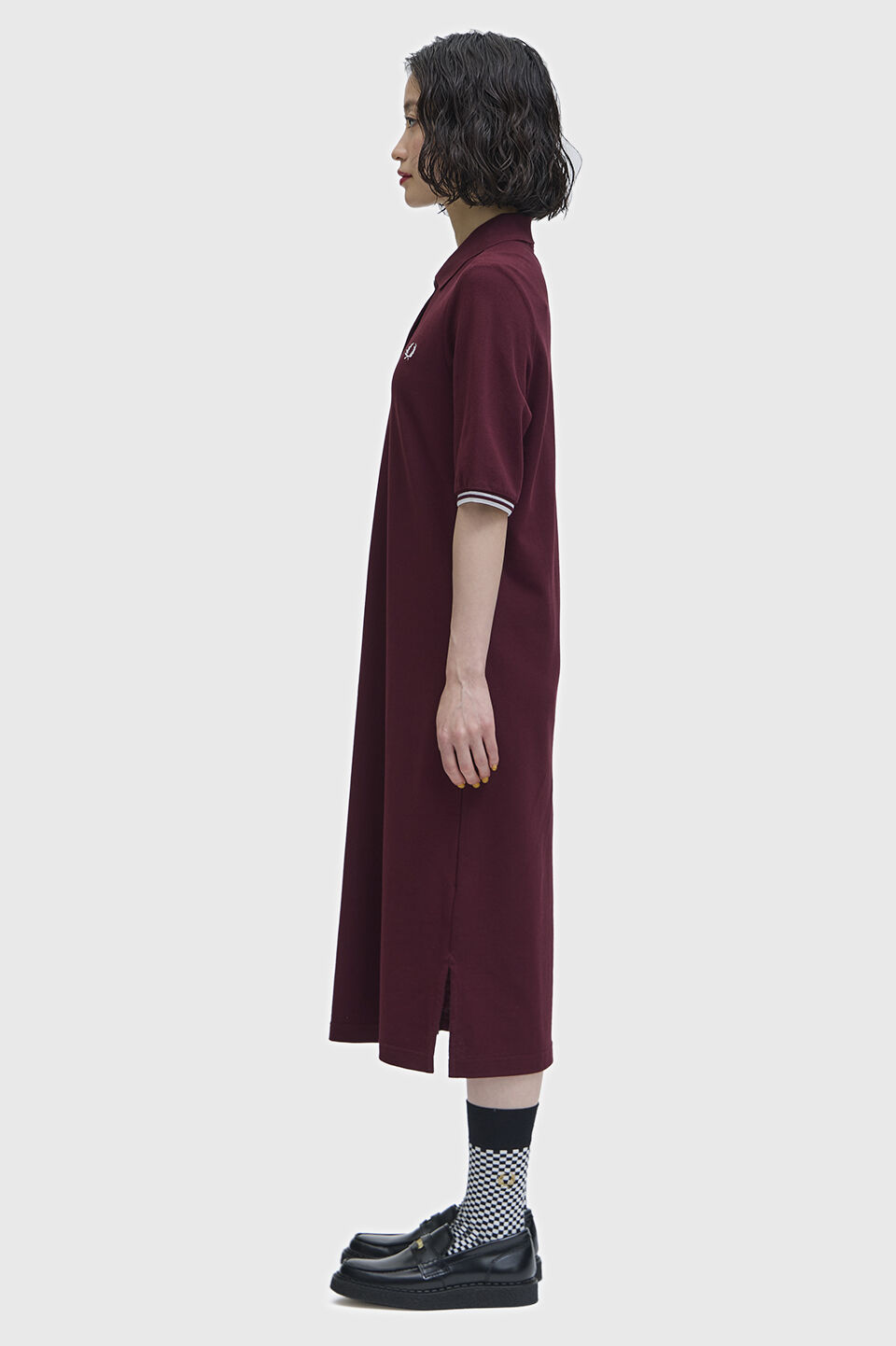 FRED PERRY 「Sheer Tipped Polo Dress／シアーティップラインポロシャツワンピース」|ワンピース|
