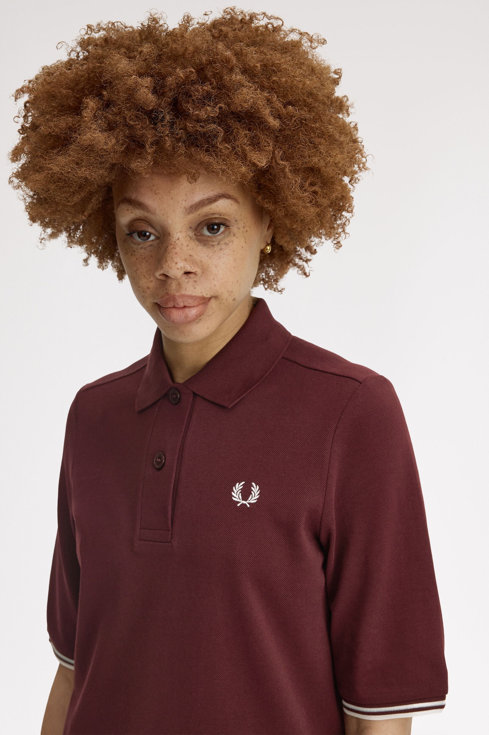 FRED PERRY 「Sheer Tipped Polo Dress／シアーティップラインポロシャツワンピース」|ワンピース|