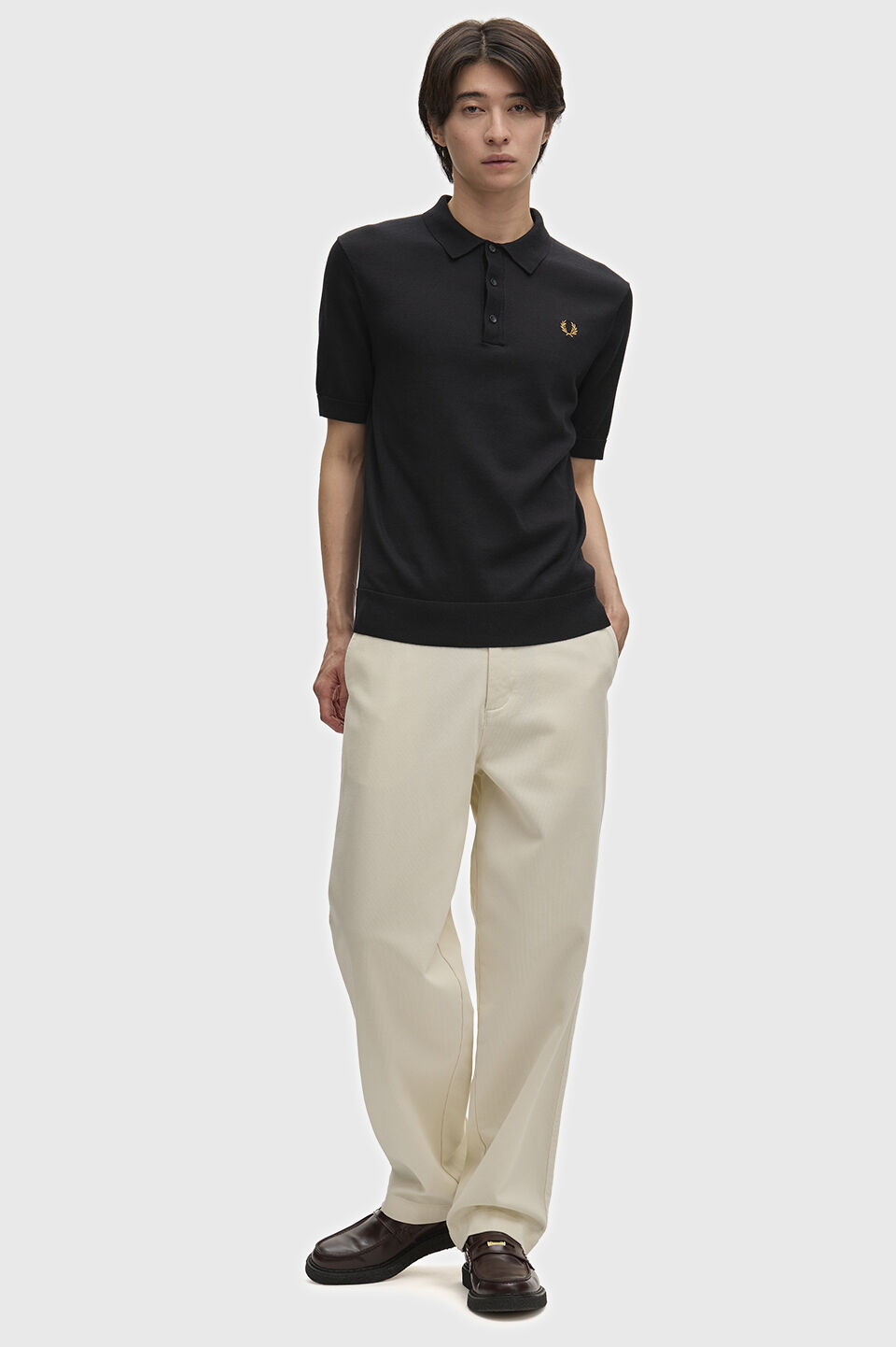 FRED PERRY 「FRED PERRY／Cotton Knitted Polo Shirt／コットンニットポロシャツ」|ポロシャツ|