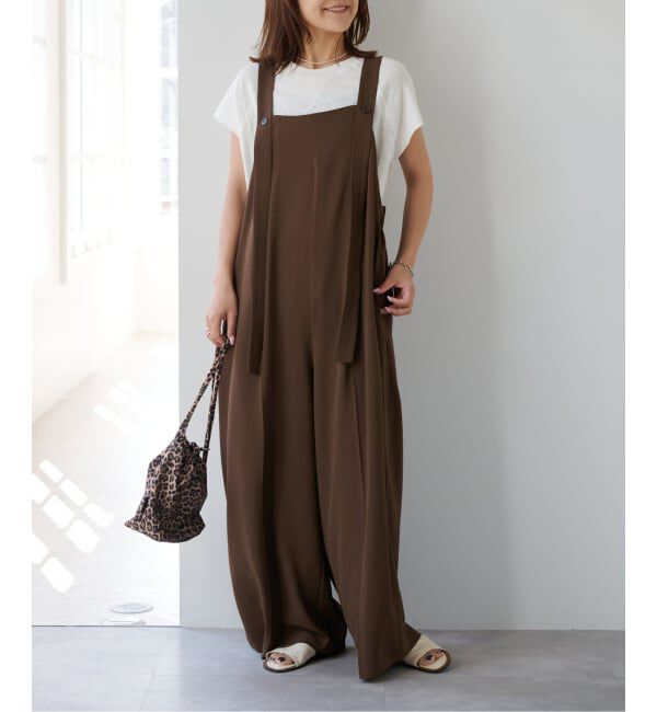 OUTDOOR PRODUCTS Usual Things「追加 ポリエステルノットディテールサロペット」|オールインワン|