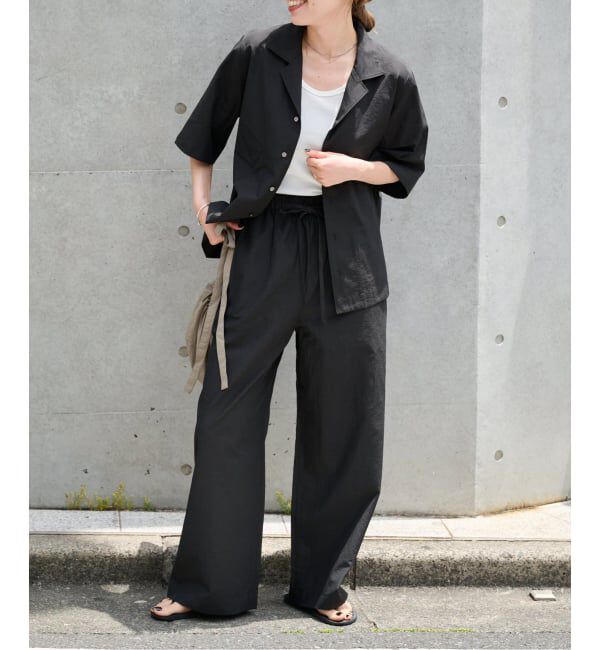 OUTDOOR PRODUCTS Usual Things「リネンブレンドイージーパンツ セットアップ対応」|スラックス|