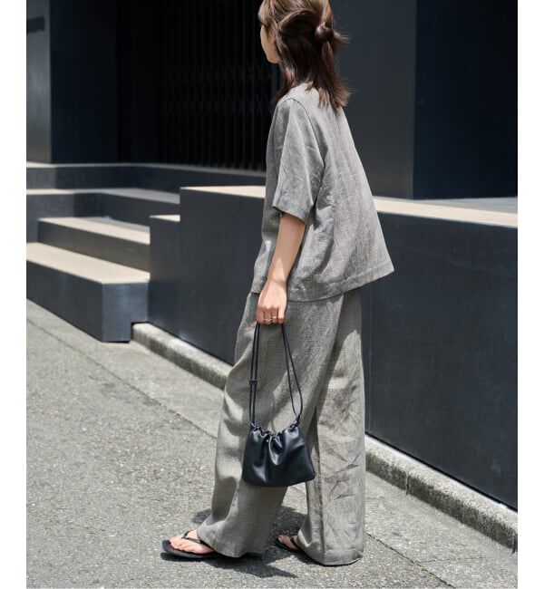 OUTDOOR PRODUCTS Usual Things「リネンブレンドイージーパンツ セットアップ対応」|スラックス|