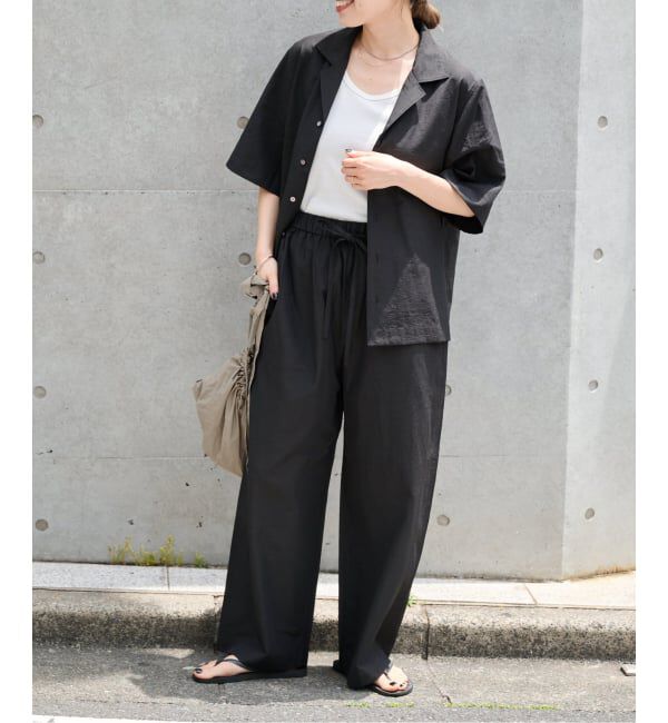 OUTDOOR PRODUCTS Usual Things「リネンブレンドイージーパンツ セットアップ対応」|スラックス|