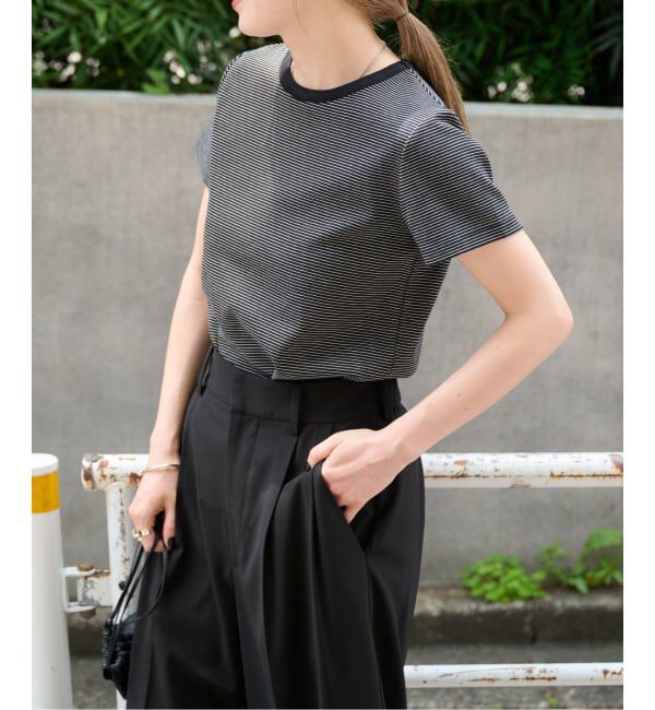 OUTDOOR PRODUCTS Usual Things「リンガーボーダーTEE セットアップ対応」|Tシャツ・カットソー|