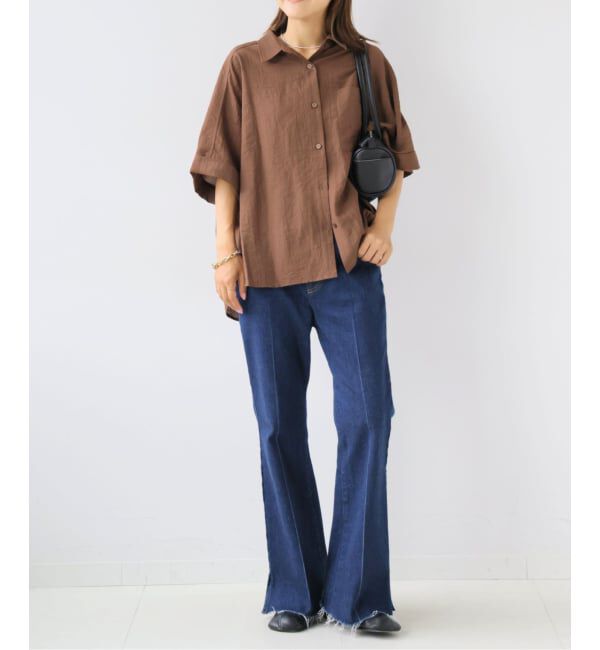 OUTDOOR PRODUCTS Usual Things「レーヨンリネンドルマンシャツ」|シャツ・ブラウス|