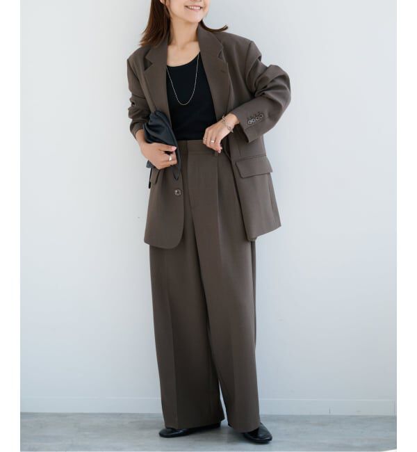 OUTDOOR PRODUCTS Usual Things「≪予約≫ORDINARY タックワイドスラックス セットアップ対応」|スラックス|