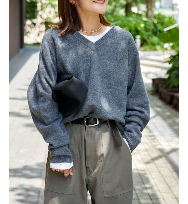 OUTDOOR PRODUCTS Usual Things「≪予約≫WOOL SIGNATURE Vネックニット」|ニット・セーター|