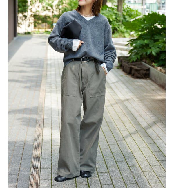 OUTDOOR PRODUCTS Usual Things「≪予約≫WOOL SIGNATURE Vネックニット」|ニット・セーター|