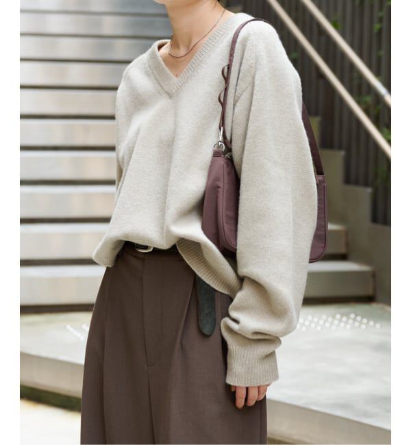 OUTDOOR PRODUCTS Usual Things「≪予約≫WOOL SIGNATURE Vネックニット」|ニット・セーター|