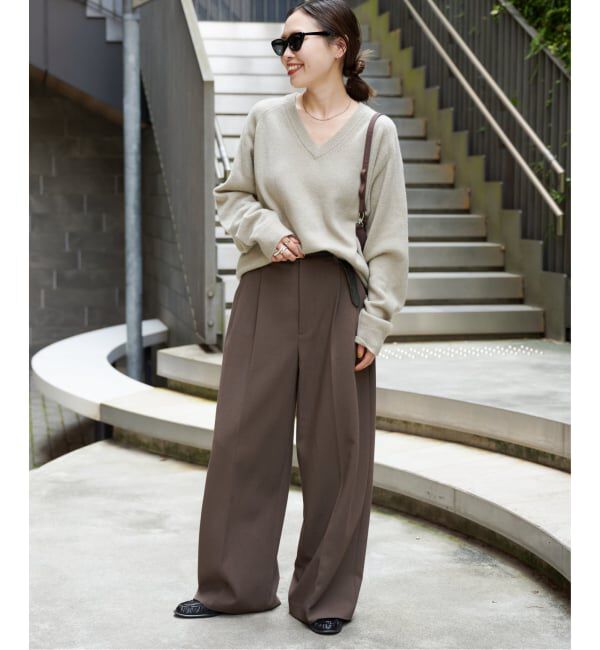 OUTDOOR PRODUCTS Usual Things「≪予約≫WOOL SIGNATURE Vネックニット」|ニット・セーター|