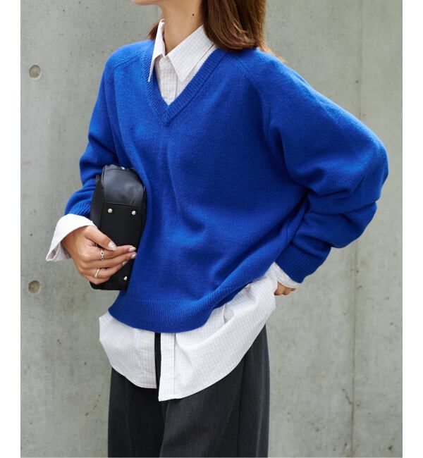OUTDOOR PRODUCTS Usual Things「≪予約≫WOOL SIGNATURE Vネックニット」|ニット・セーター|