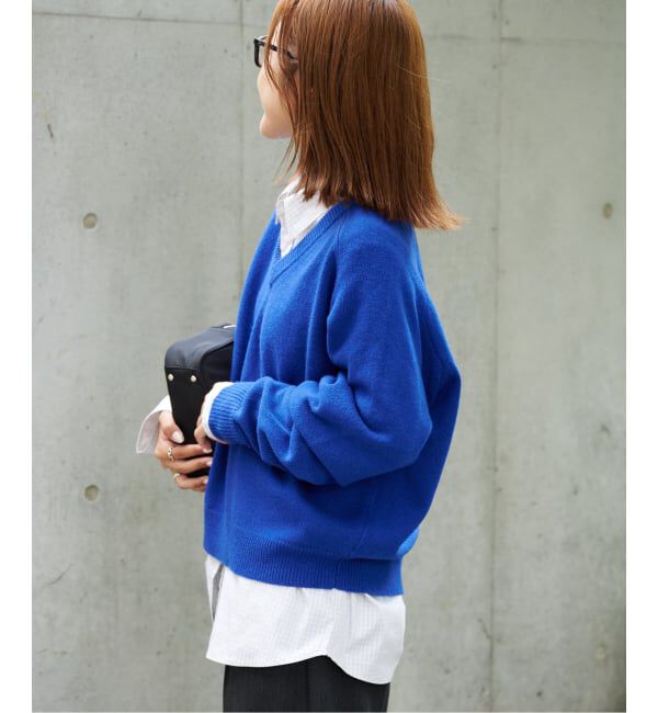 OUTDOOR PRODUCTS Usual Things「≪予約≫WOOL SIGNATURE Vネックニット」|ニット・セーター|