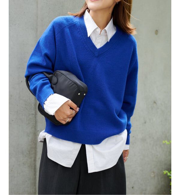 OUTDOOR PRODUCTS Usual Things「≪予約≫WOOL SIGNATURE Vネックニット」|ニット・セーター|