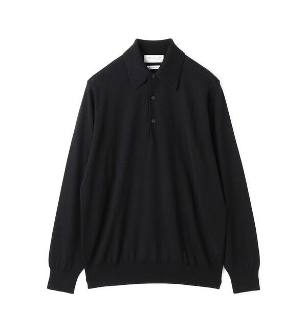 TOMORROWLAND MENS「TOMORROWLAND tricot スーパーファインメリノウール ニットポロシャツ」|ニット・セーター|19 ブラック