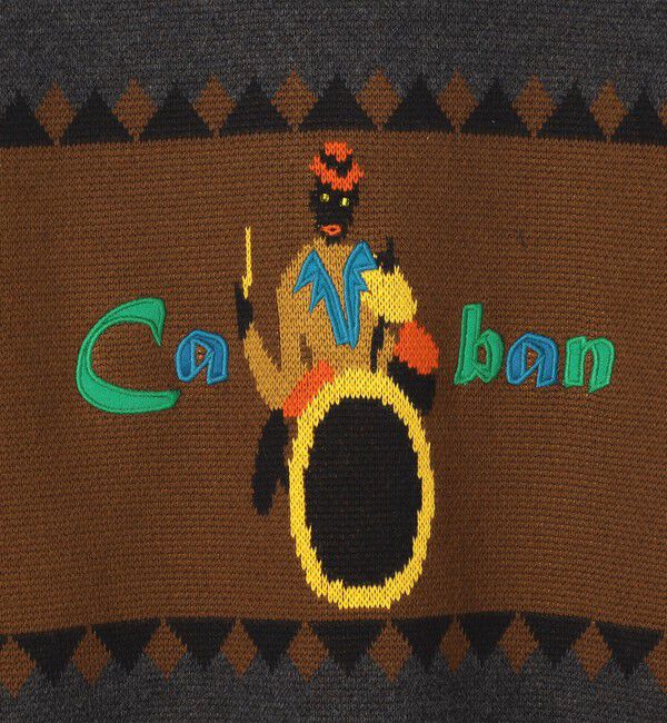CABaN「CABaN コットンカシミヤジャカード JAZZ BAND クルーネックカーディガン」|カーディガン|