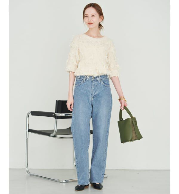 SLOBE IENA「《3サイズ展開/追加6》LE DENIM ストレートデニムパンツ」|デニム|